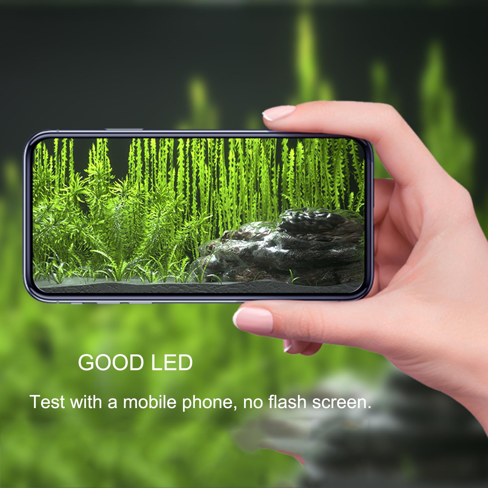 Carefree Fish LED light provides plant-friendly illumination for low to mid light tanks.