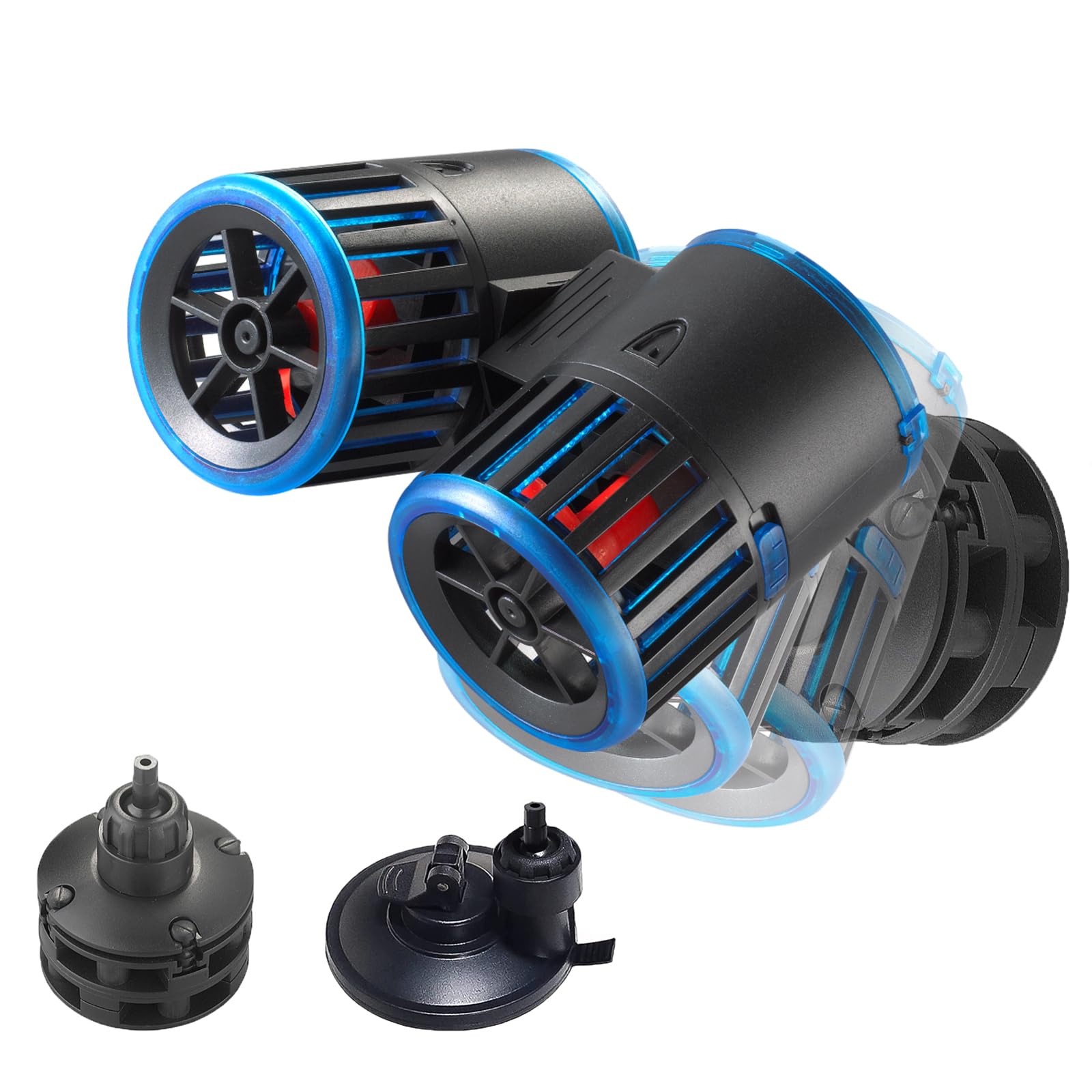 Carefree Fish magnetic dual powerheads twin-heads deliver adjustable flow for aquarium circulation
