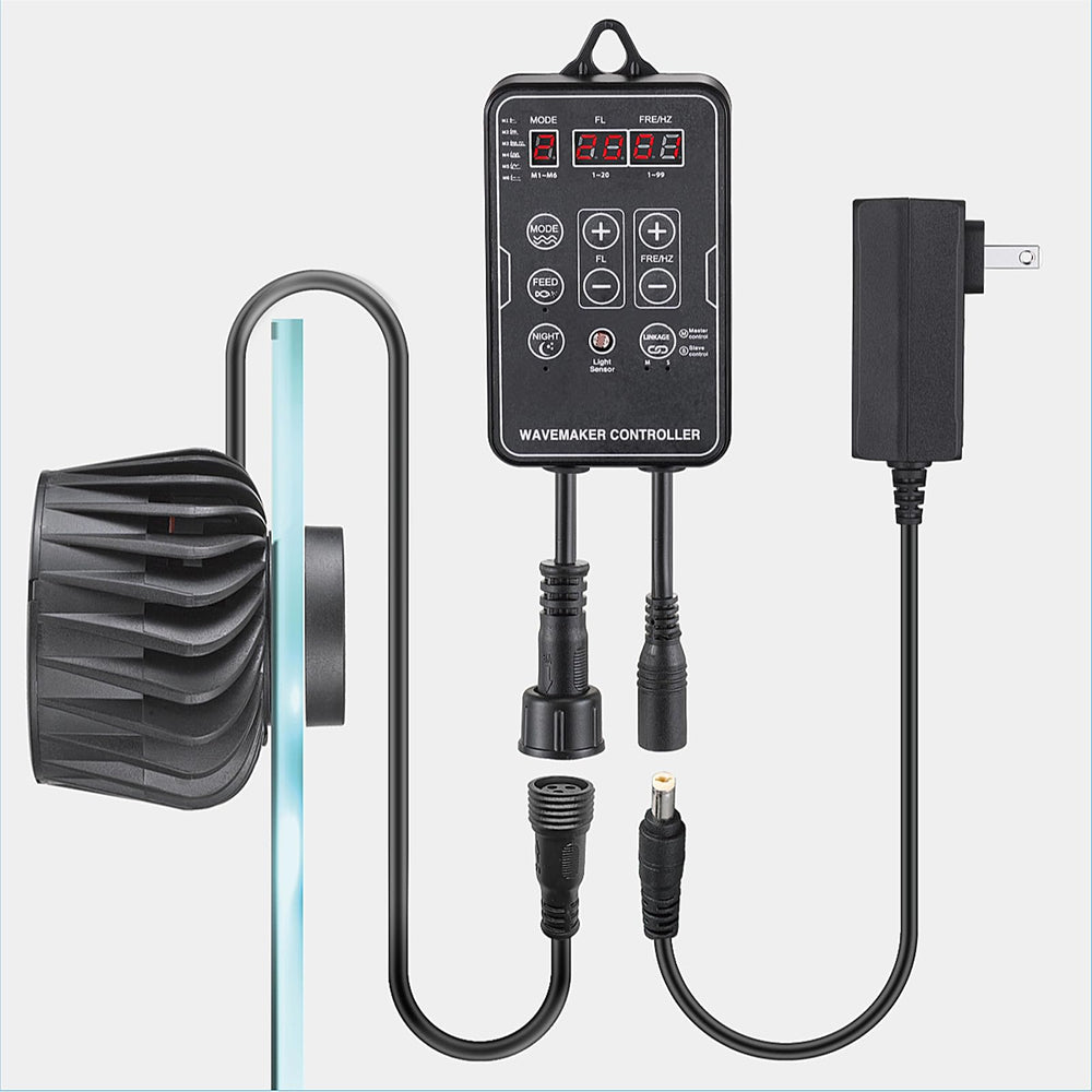 Carefree Fish Wave Maker operates at 25dB for near-silent aquarium performance.