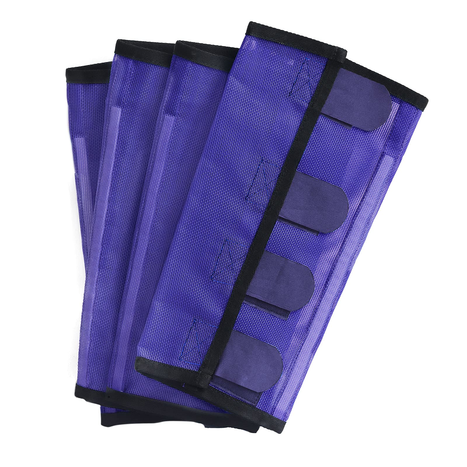 CareMaster Fine Mesh Fly Boots secure-fit help them stay in place during activity.