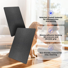 Careov self-adhesive dog scratch pad sandpaper attached securely for clean fitting