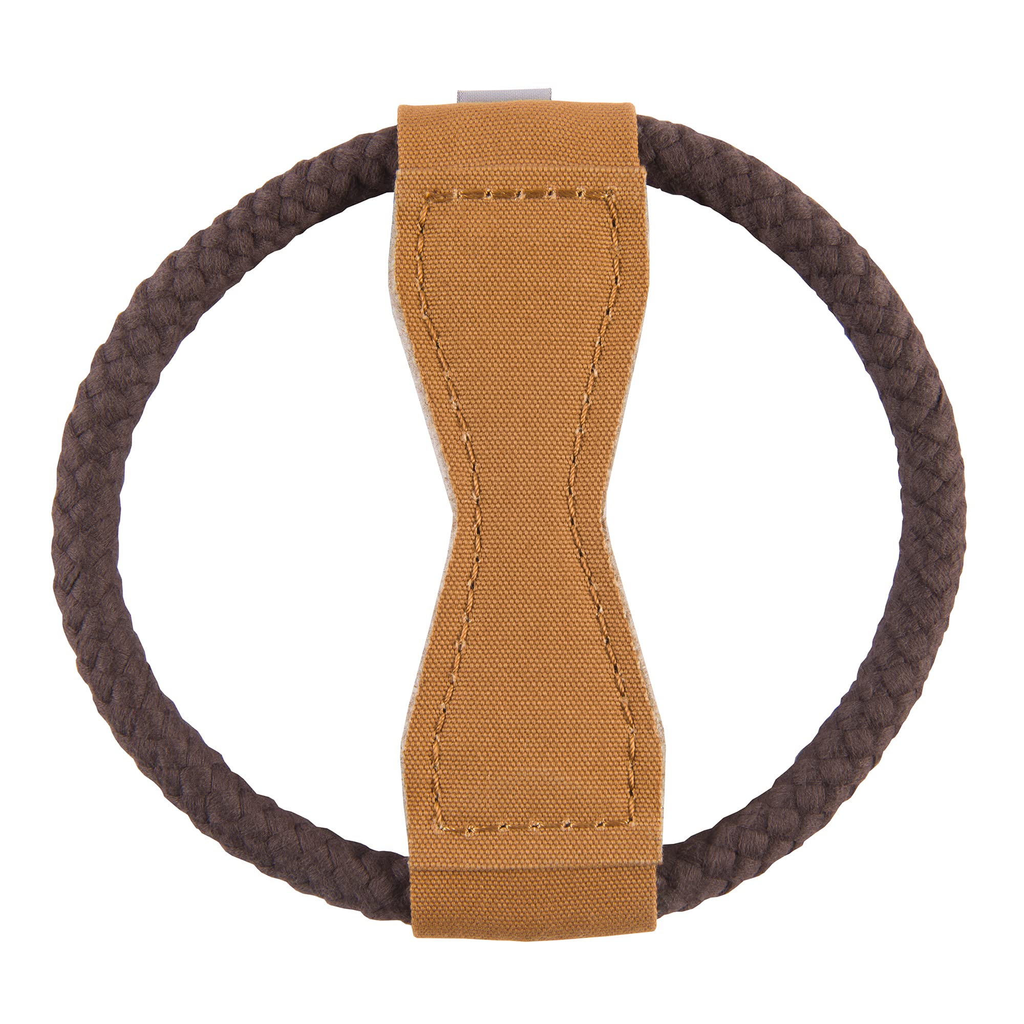 Carhartt Wheel Dog Pull canvas texture highlights strong grip and chewing potential.