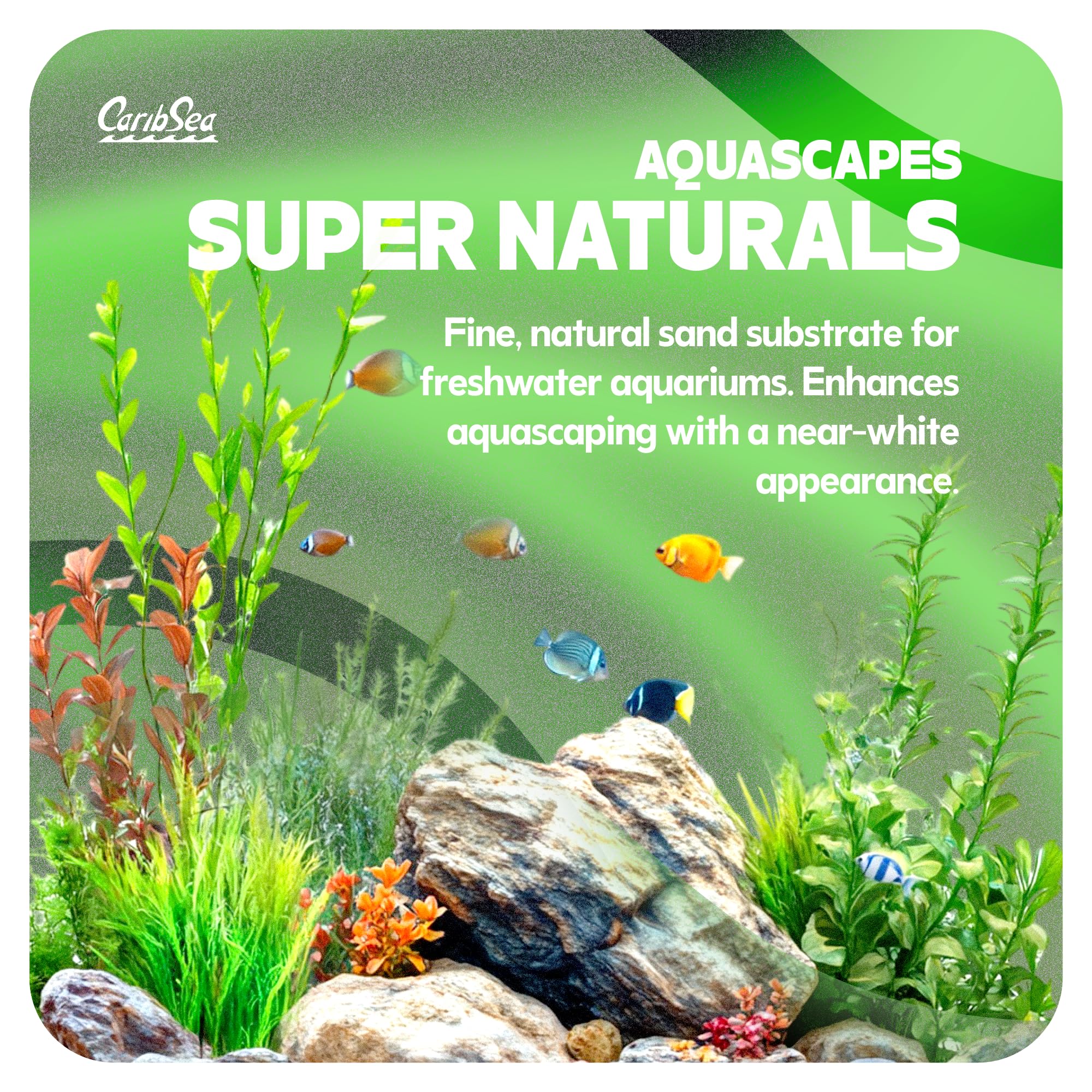 CaribSea Supernatural: sustrato natural con pH neutro para acuarios.