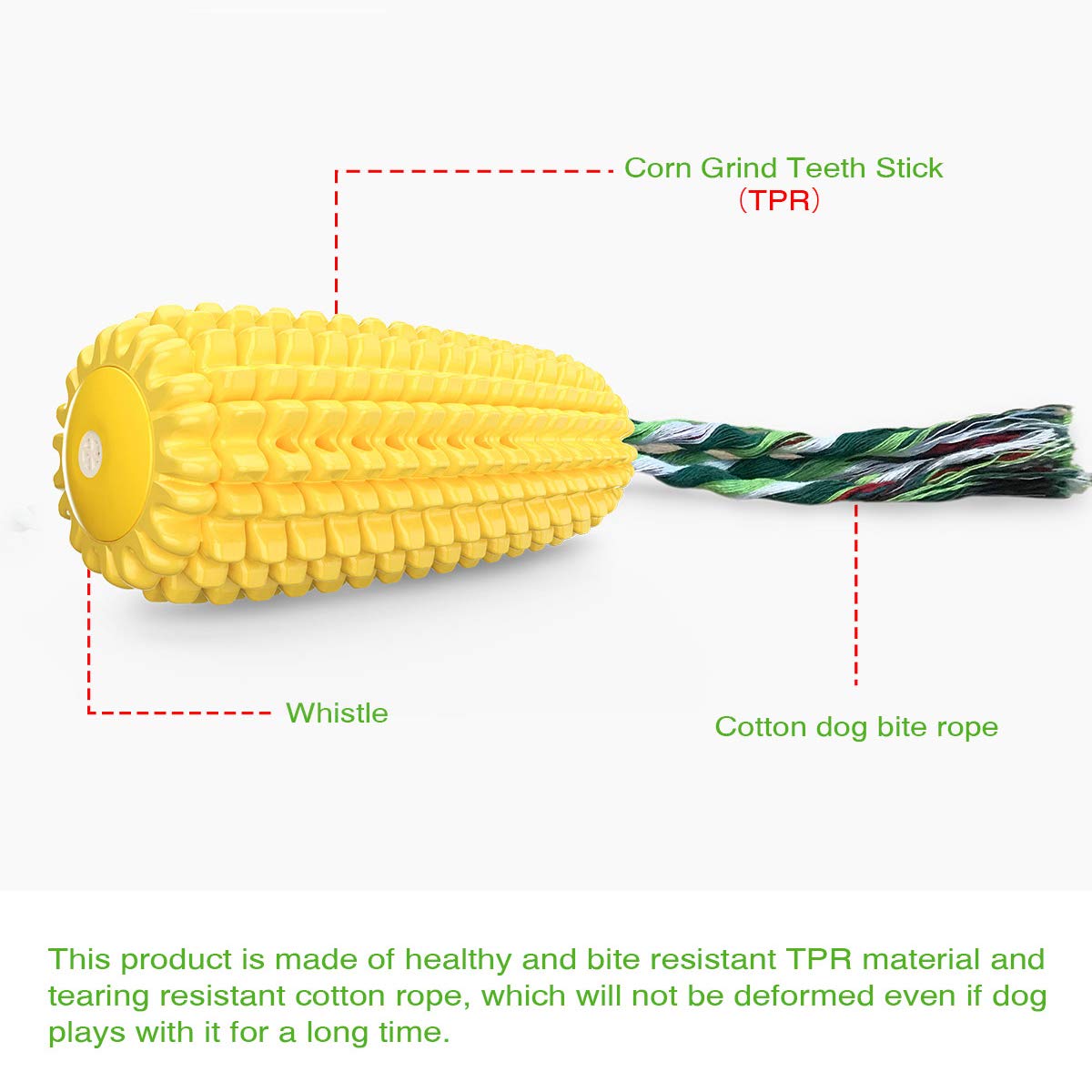 Carllg indestructible dog chew toy tested by aggressive chewers for longer play