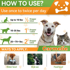 Carmelie bacon-flavor drops for cats provide tasty daily flea protection