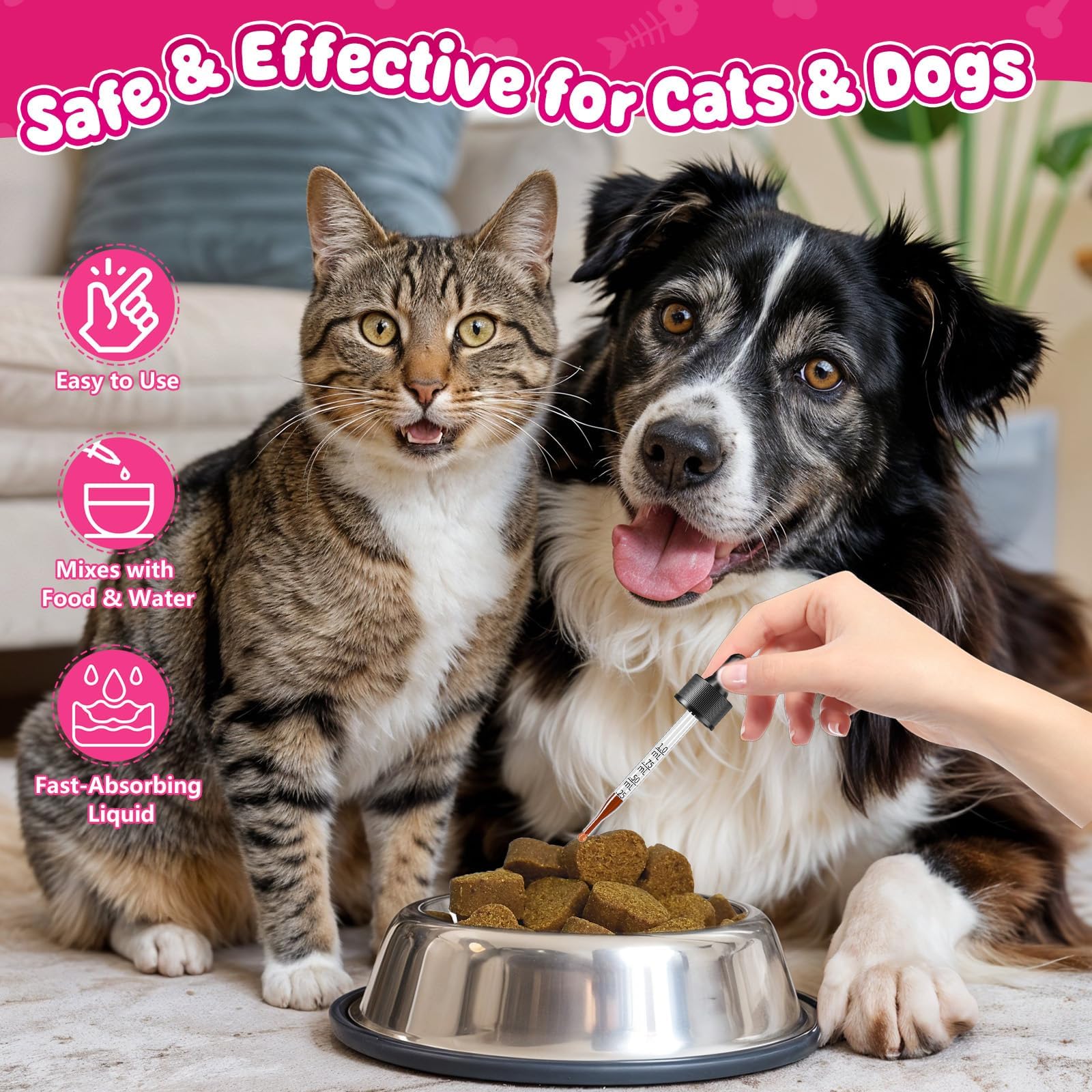 Carmelie daily-use formula framed as gentle, plant-based care for pets.