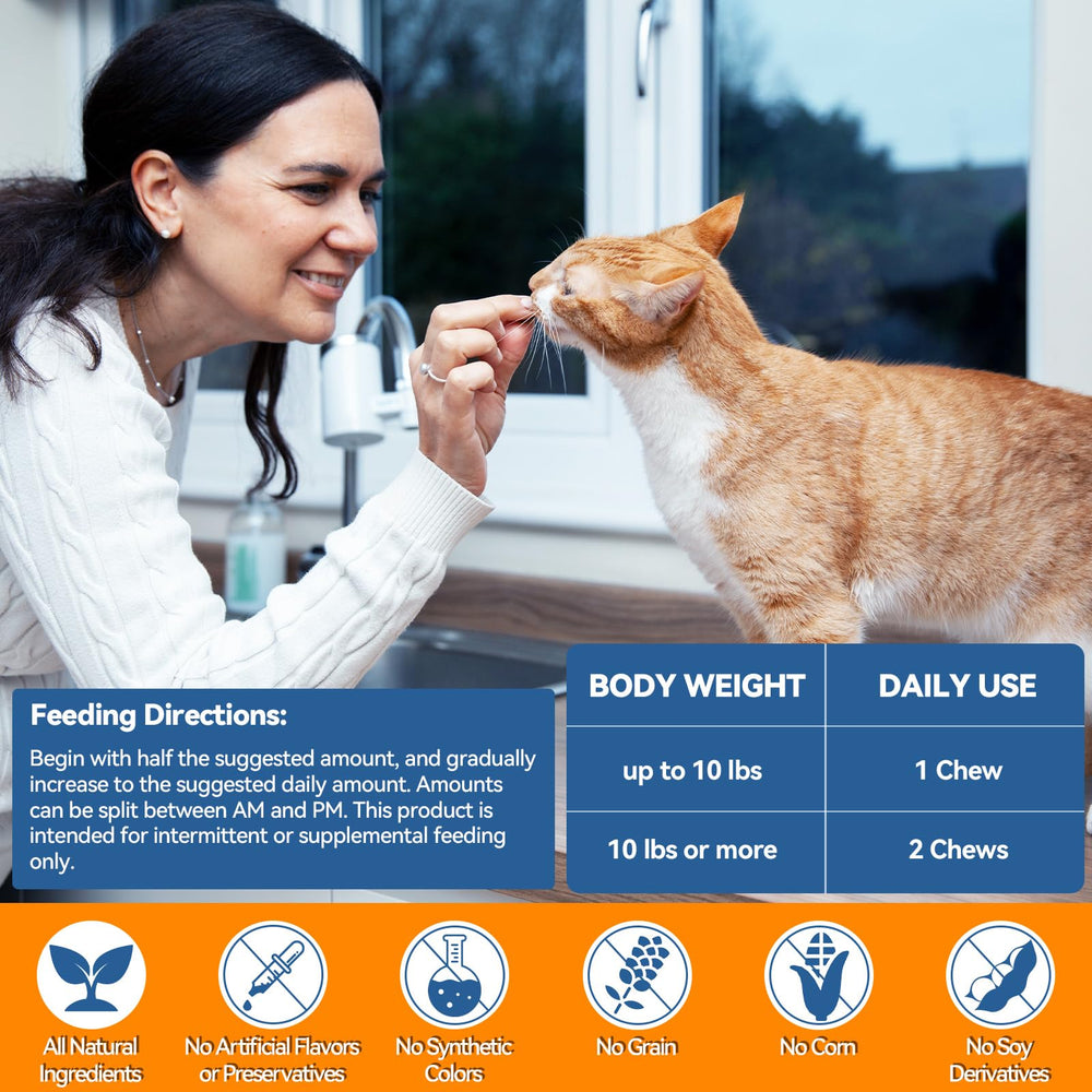 Carmelie Cat Allergy Relief Chews easy-chew texture for daily use