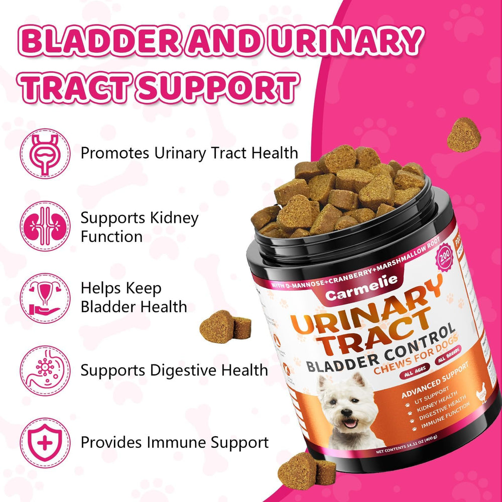 Carmelie chew closeup reveals texture and appeal of the urinary health blend.