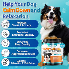 Carmelie dog calming chews chicken flavor, tasty treat supporting relaxed moments