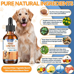 Carmelie dog ear relief application photo—dropper use for targeted ear comfort