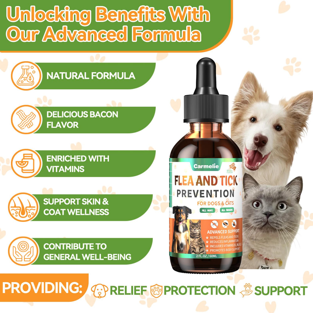 Carmelie dropper-application image shows easy dosing for pets