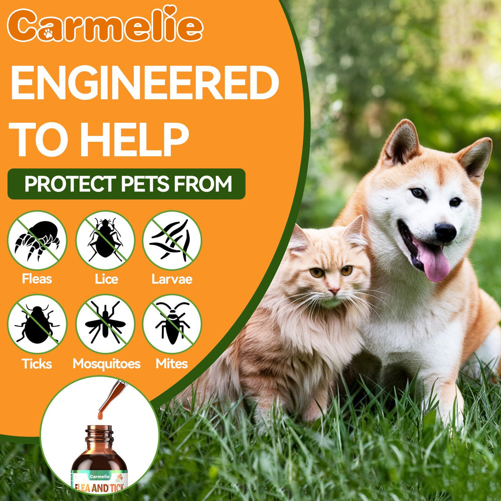 Carmelie vitamin-blend includes B vitamins and vitamin E for coat
