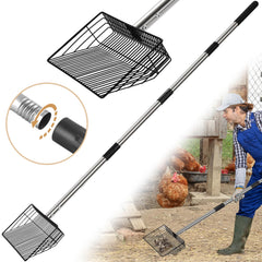 CAROD 10inch metal chicken poop scooper head for quick coop cleanup.