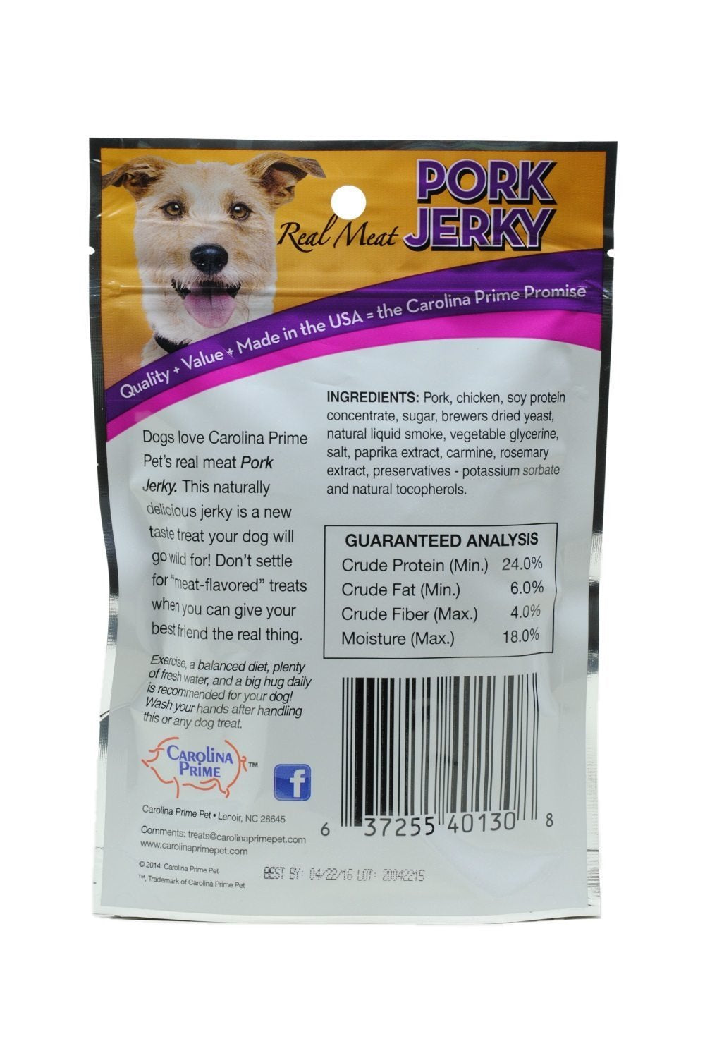 Carolina Prime pork jerky uses real-meat-first-ingredients for a high-protein snack.