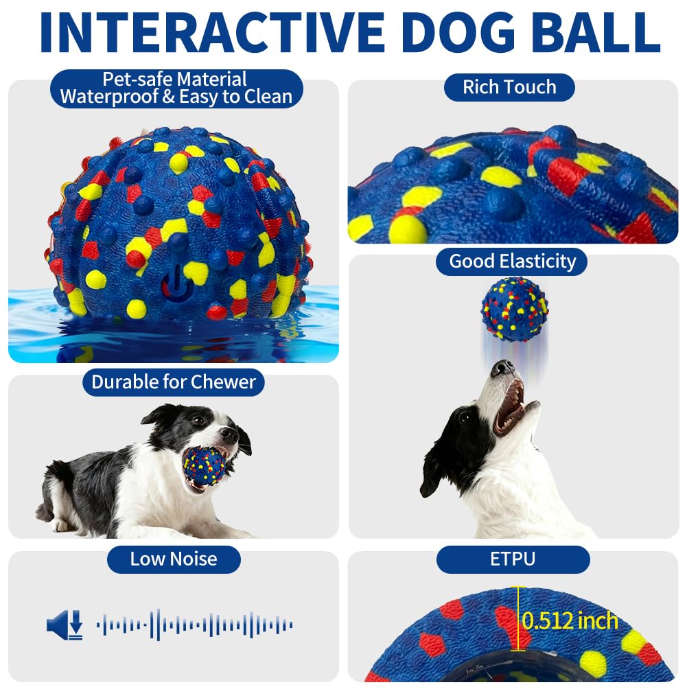 CAROZEN auto-moving dog ball—dynamic movement for mental engagement.