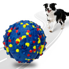 CAROZEN rechargeable interactive dog ball—extended indoor playtime with auto motion.