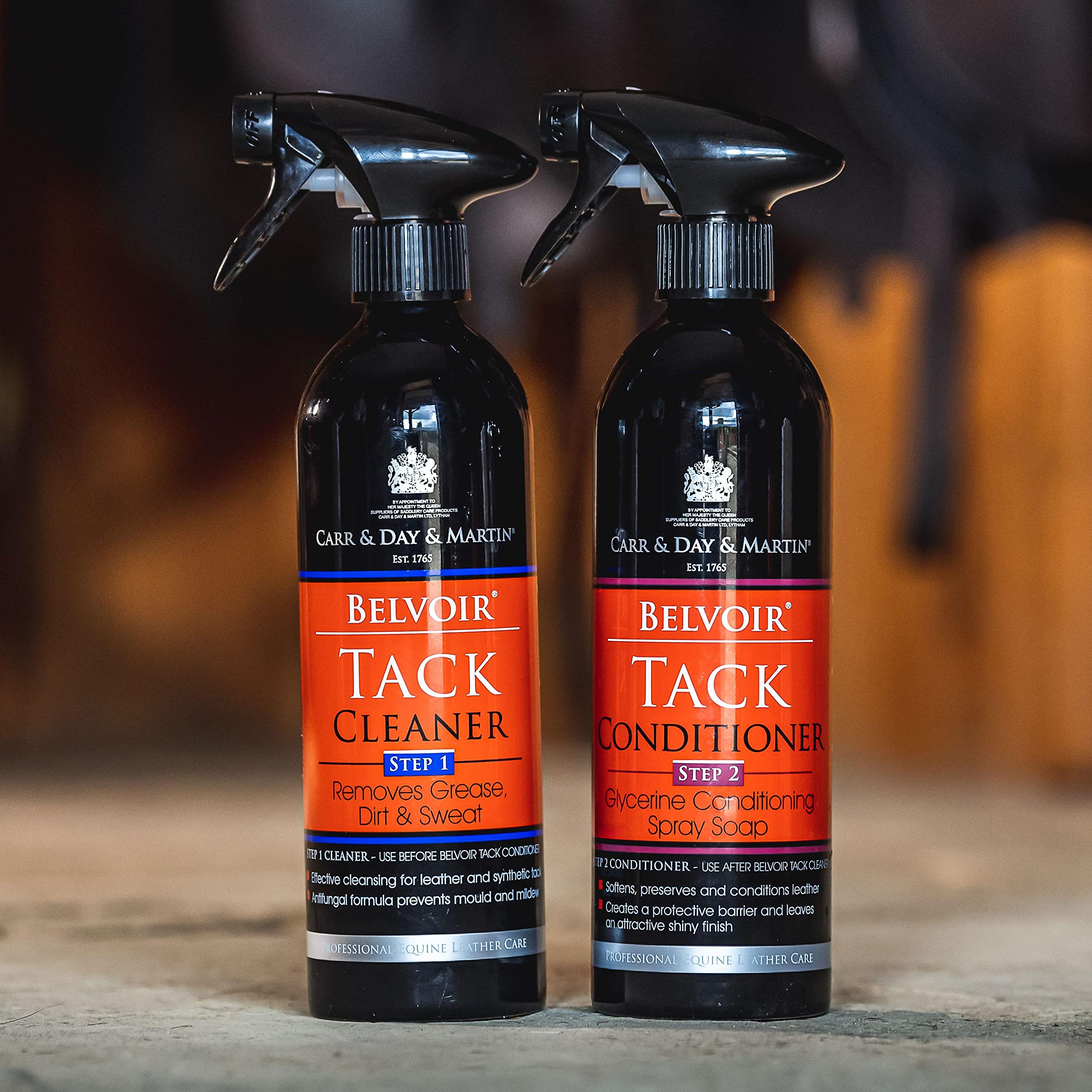 Synthetic leather should be spot-tested before Belvoir Tack Cleaner use