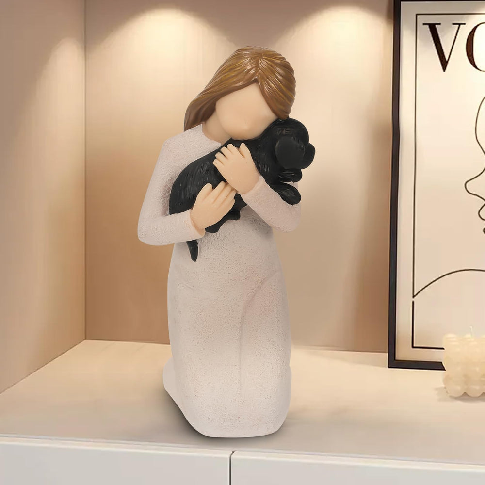 Carracci dog memorial hand-painted finish communicates artisanal quality and care.