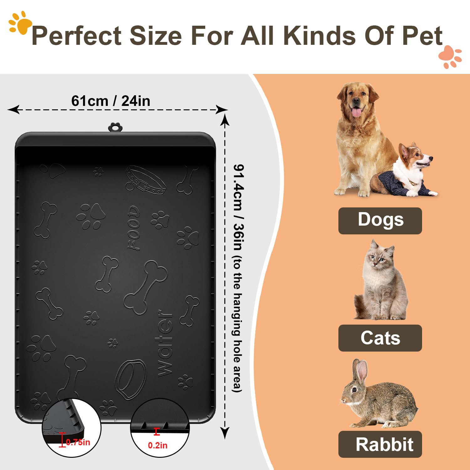 Carry360 dog mat dishwasher-safe for effortless cleaning after meals.