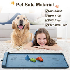 Carry360 dog mat with high edges containing spills and protecting floors