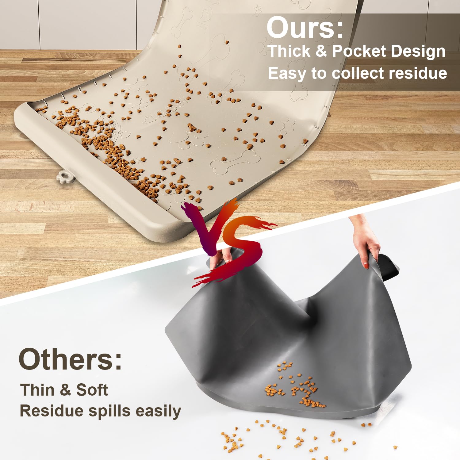 Carry360 silicone dog feeding mat dishwasher-safe for quick cleaning.