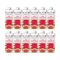 Caru Daily Dish beef bone broth topper pour-over on kibble for flavor