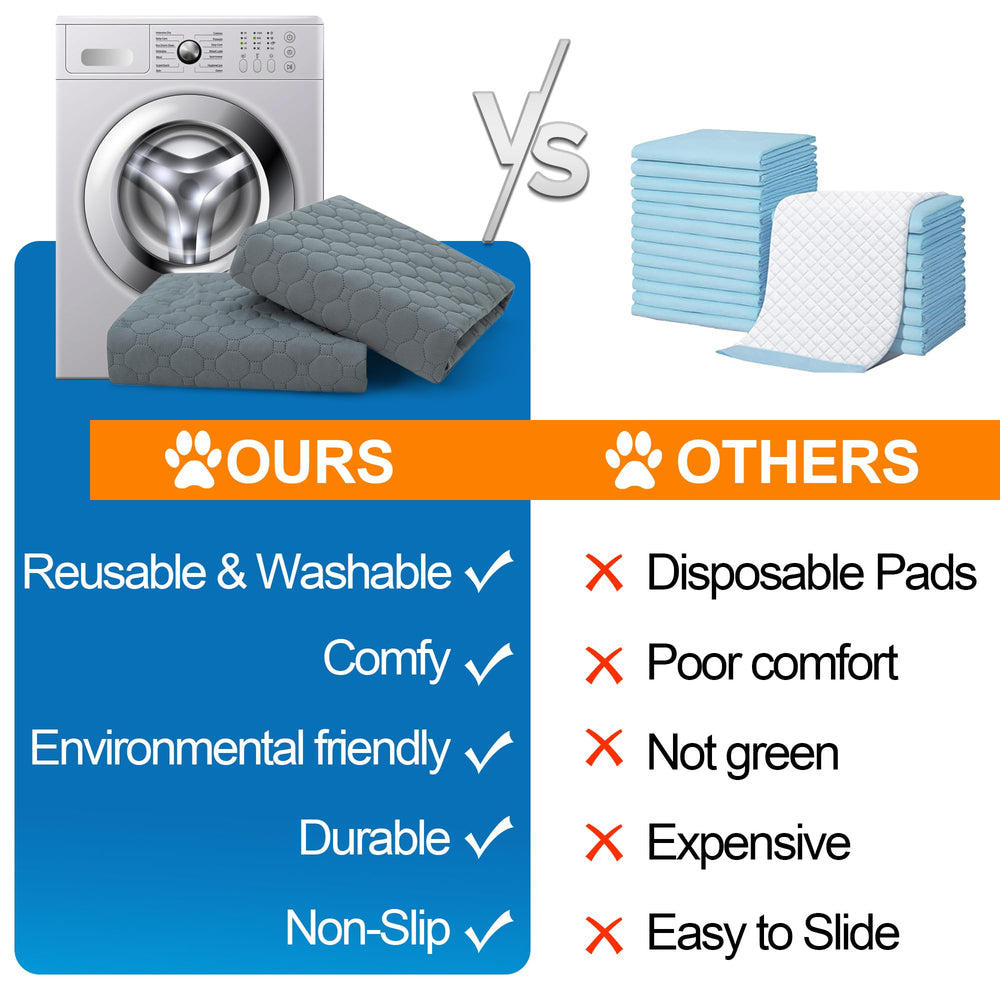 Casa Paw Washable Pee Pad travel fold illustrates portable setup.