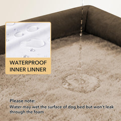 Casa Paw-waterproof-cover protects foam from spills, extending use.