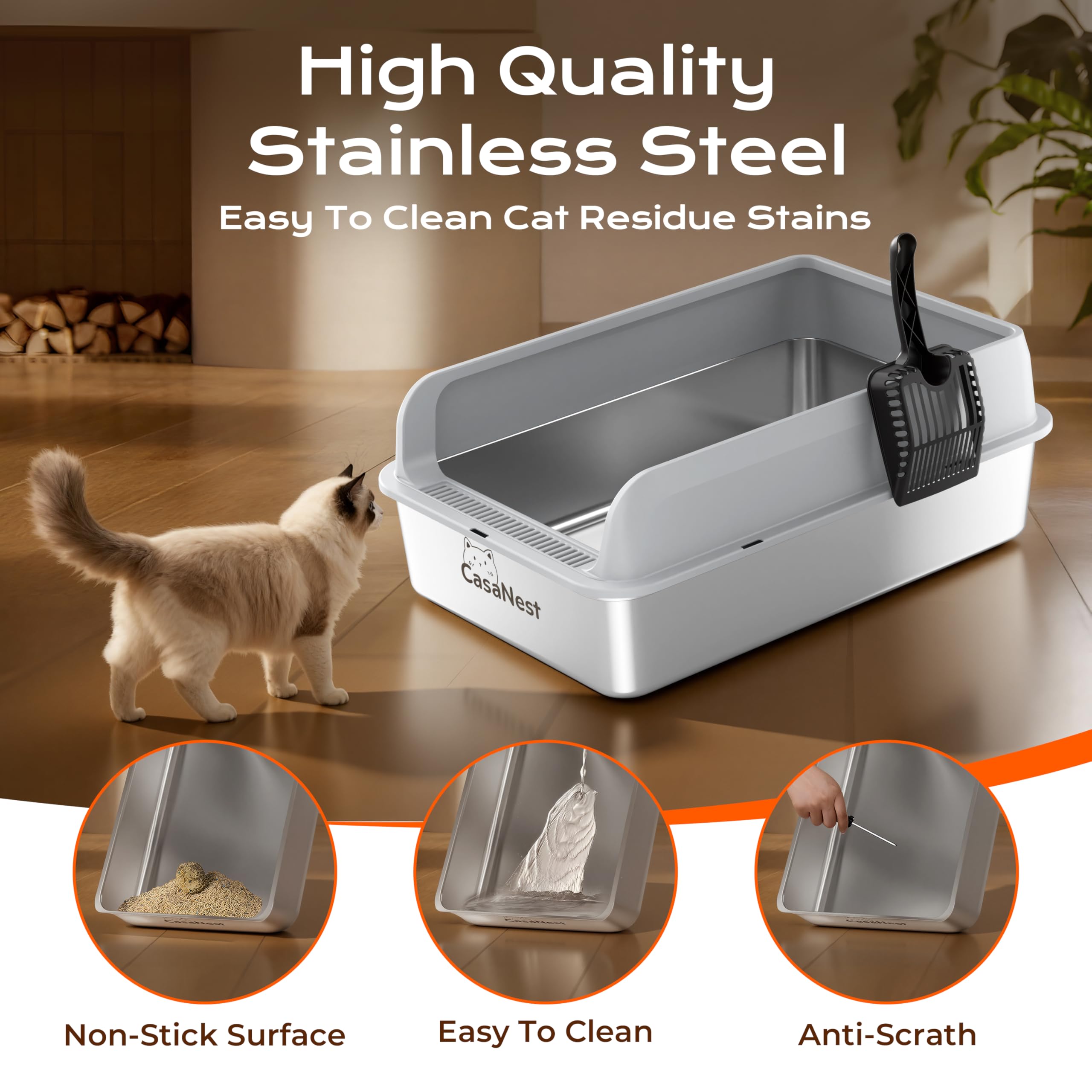 CasaNest XXXL sturdy base demonstrates weighted non-slip stability.