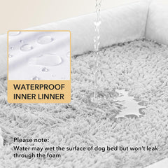 Casa Paw waterproof cover liner protects the foam core from spills.