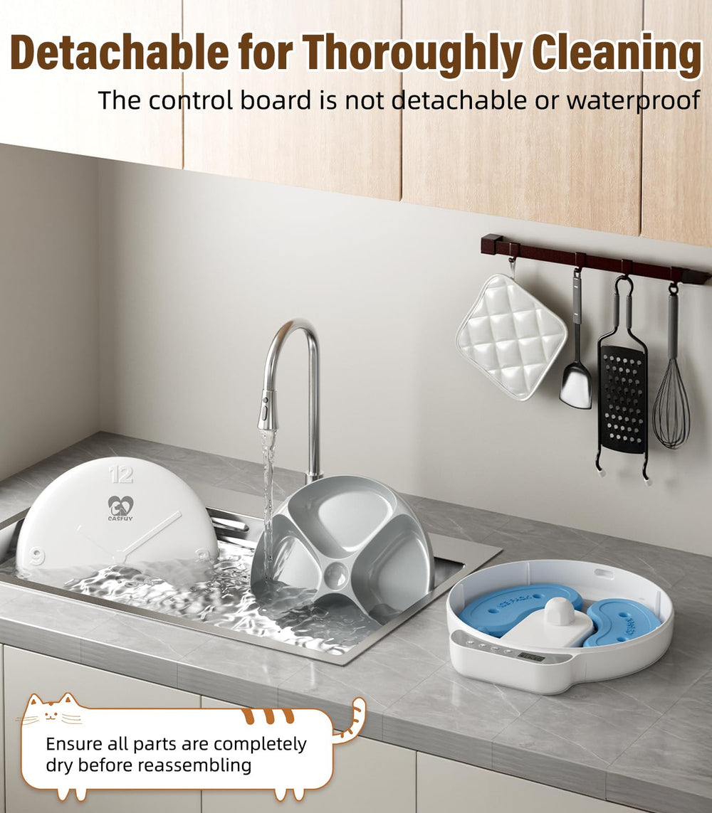 Casfuy removable parts image illustrating quick cleaning and maintenance.
