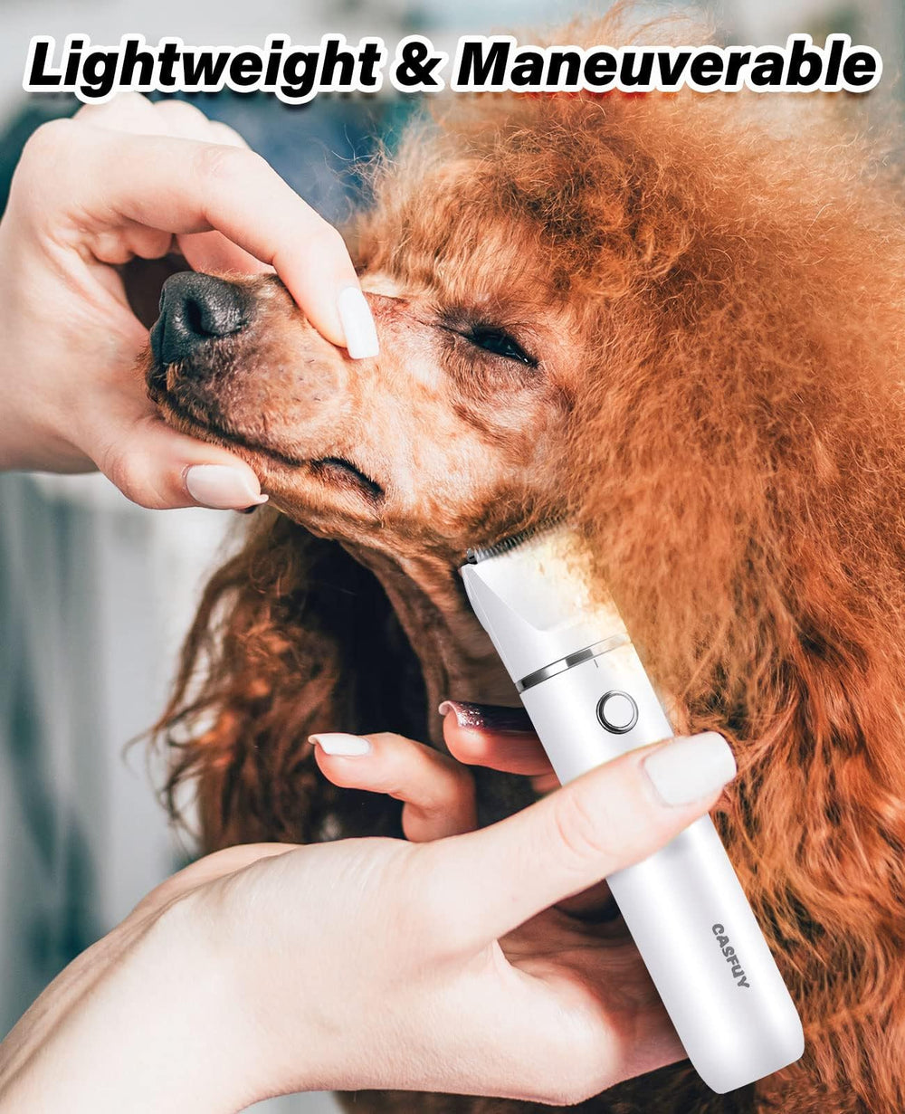 Casfuy cordless paw trimmer USB charging for quick, cordless use