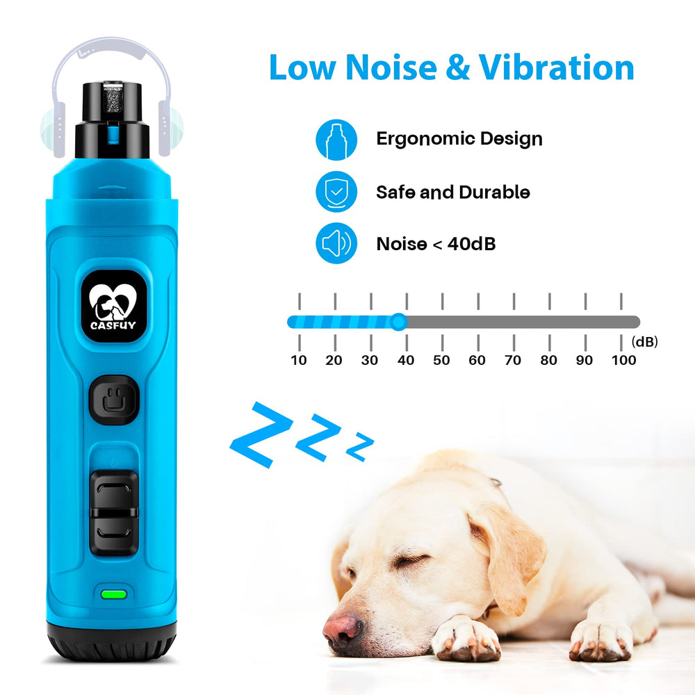 Casfuy dog nail grinder with 3 ports fits small to large dogs.