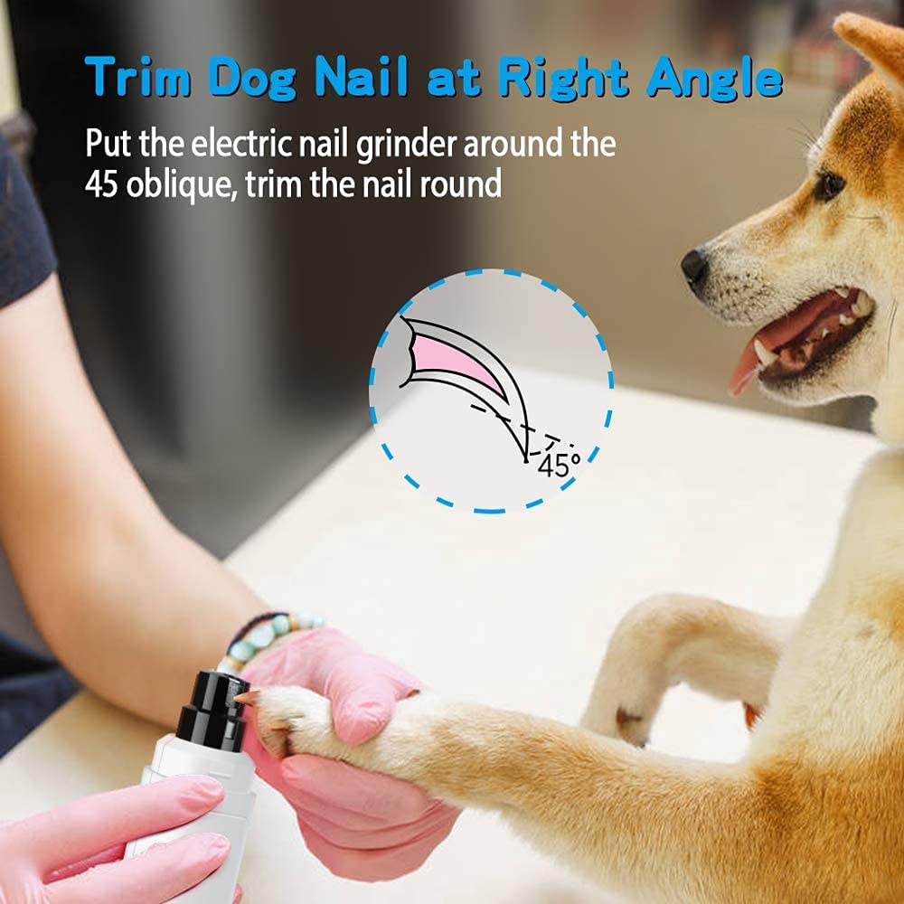 Casfuy dog nail grinder helps smooth sharp edges for comfortable paws.