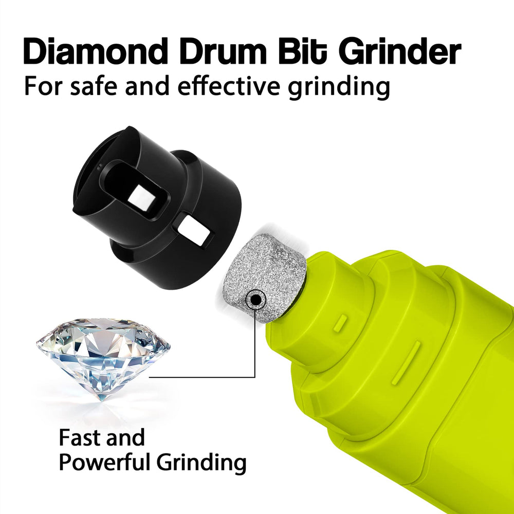 Casfuy dog nail grinder green side port controls demonstrate adjustable speeds for different nail sizes.