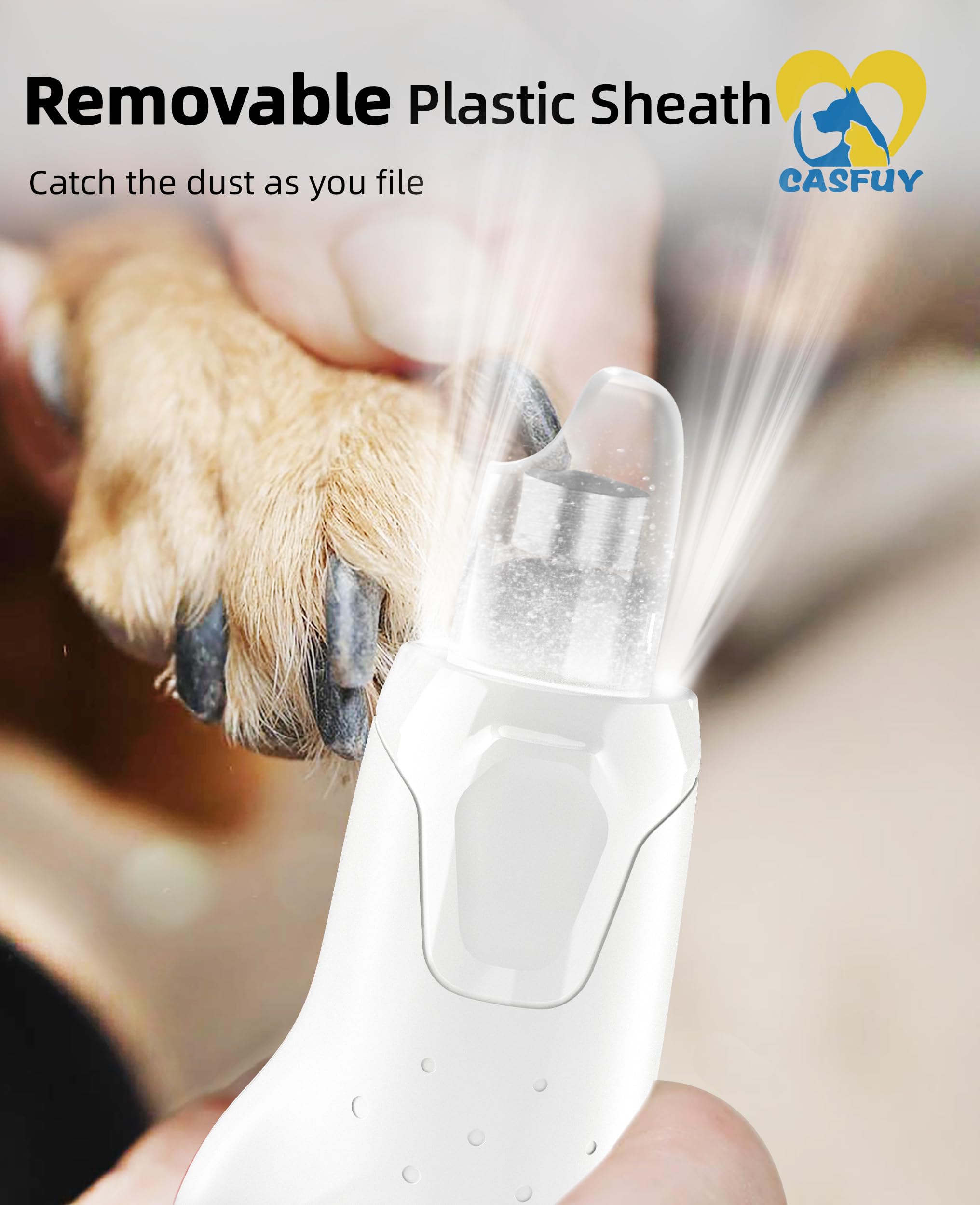 Casfuy rechargeable battery offers up to four hours of cordless grooming.