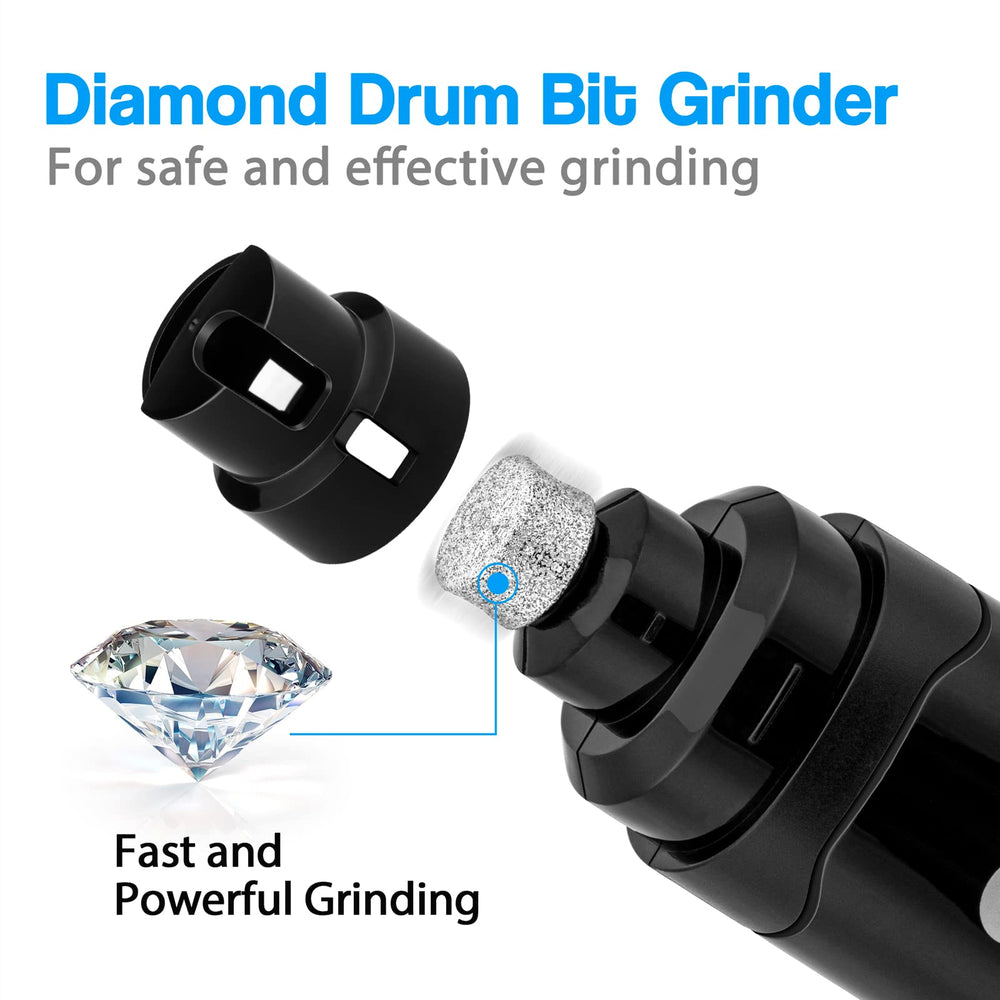 Casfuy dog nail grinder side view showing compact ergonomic grip for easy handling.