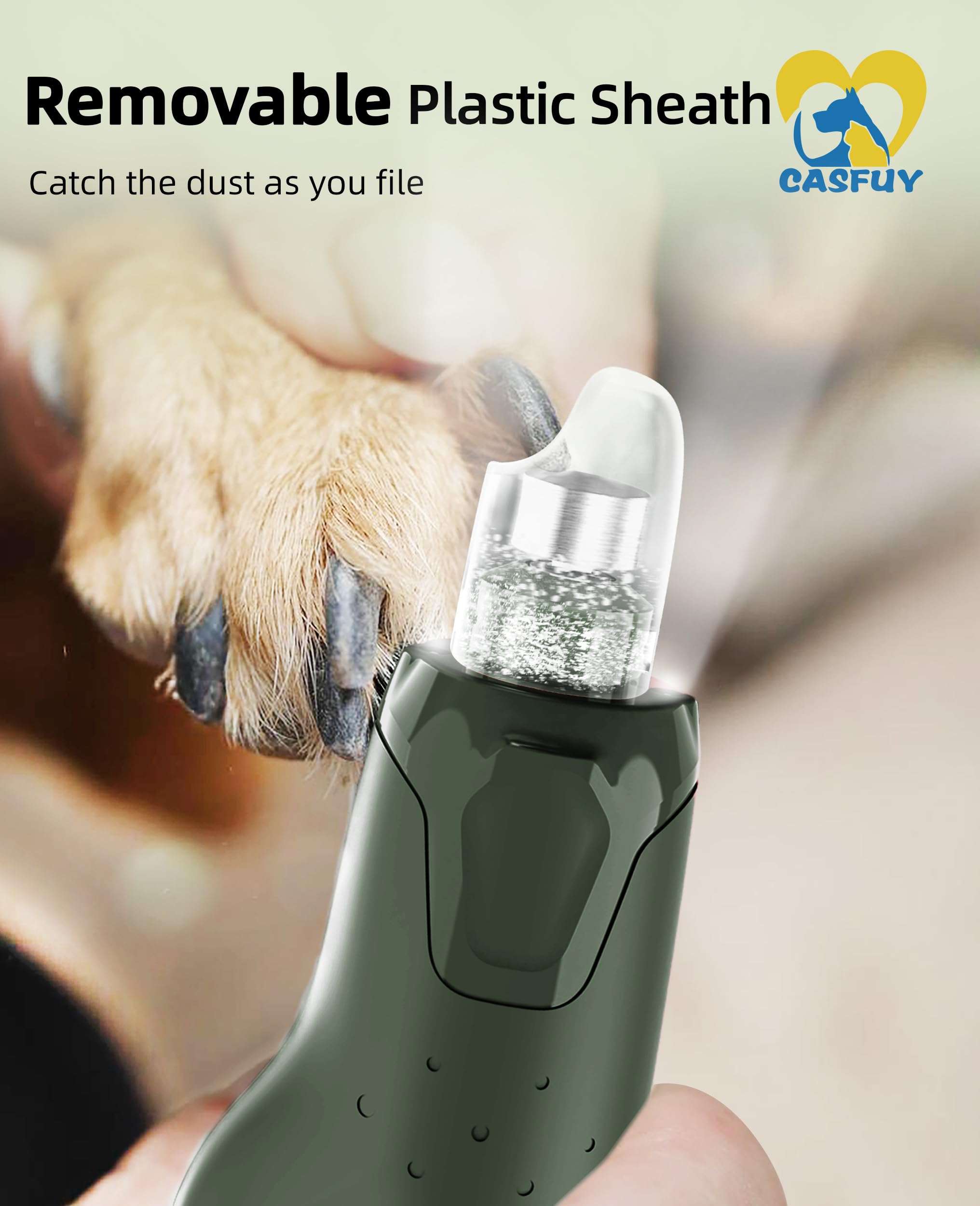 Casfuy dust cap keeps nails and workspace tidy