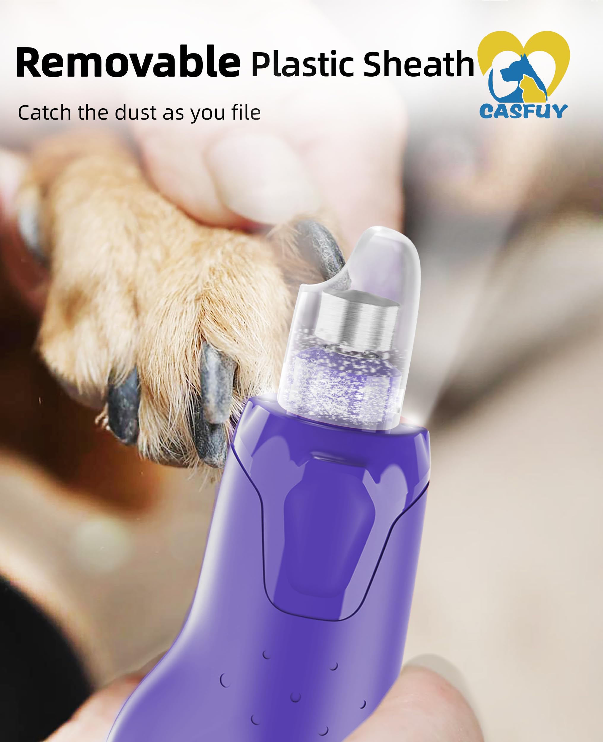 Casfuy dust cap removable sheath helps keep cleanup quick and tidy after sessions.