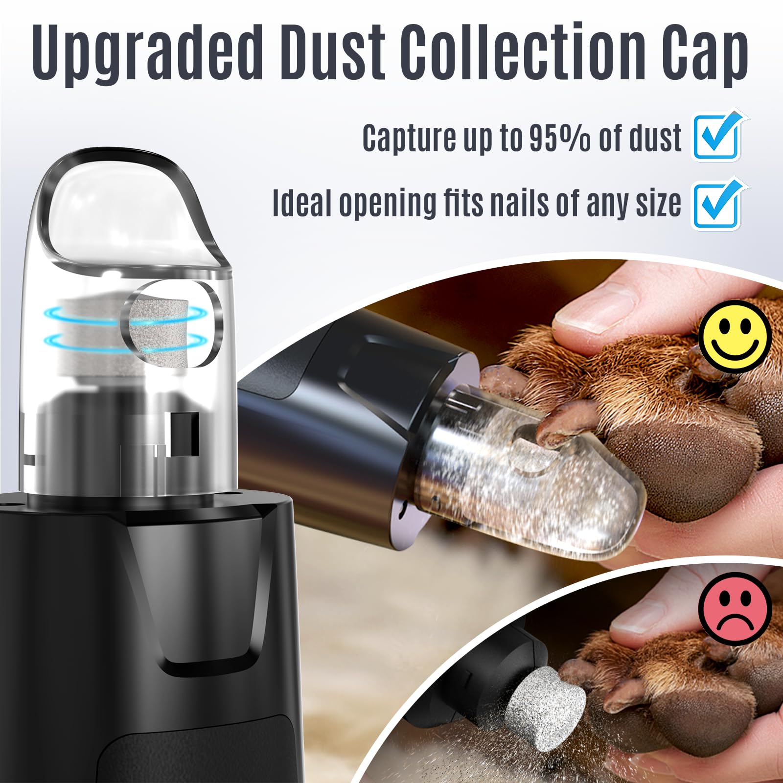 Casfuy N75 operates quietly, reducing stress during nail trimming