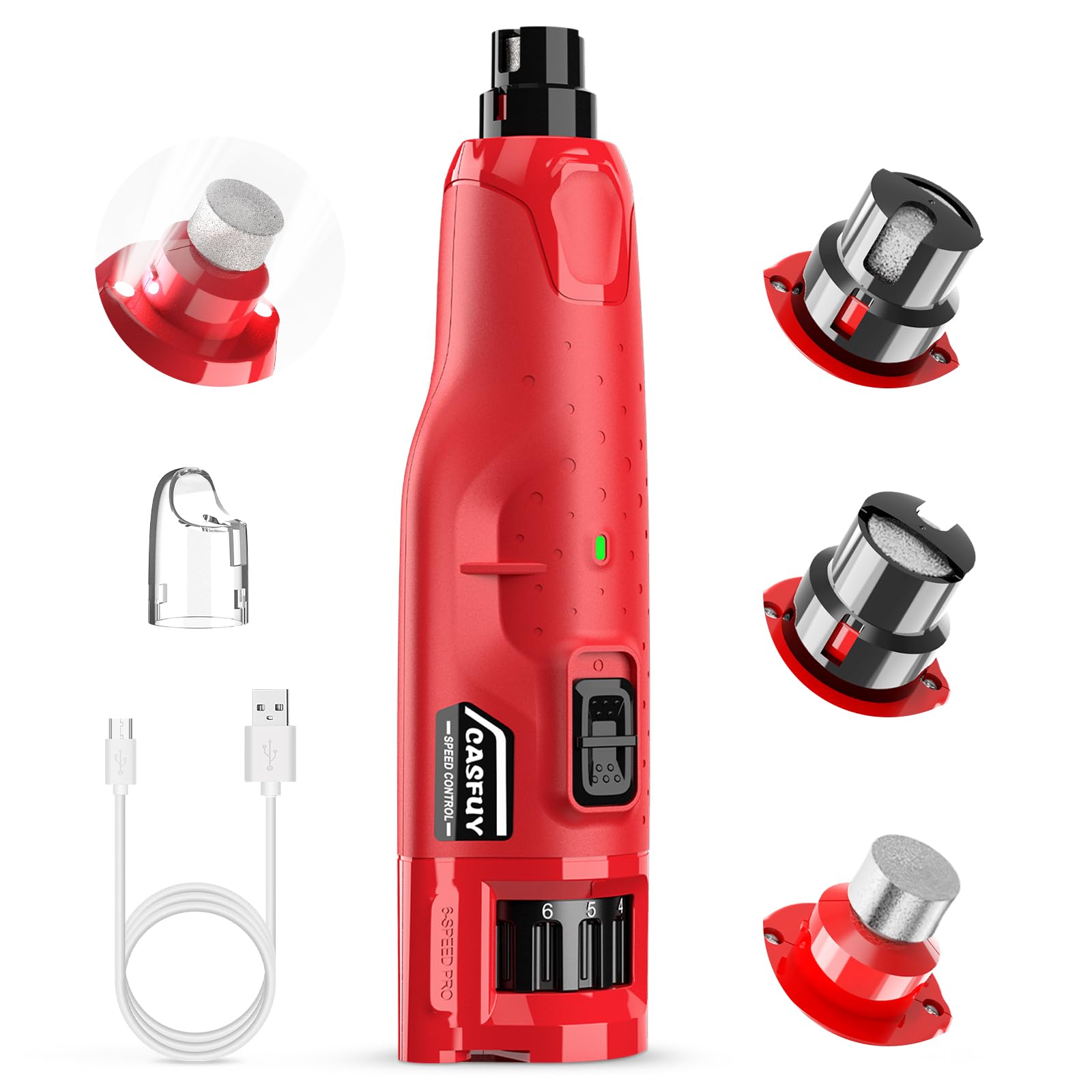 Casfuy nail-grinder-packaging-included ready-to-use setup