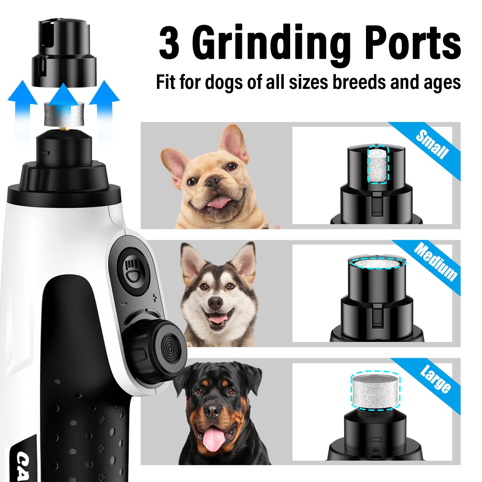 Casfuy quiet operation offers calmer grooming compared to standard grinders.