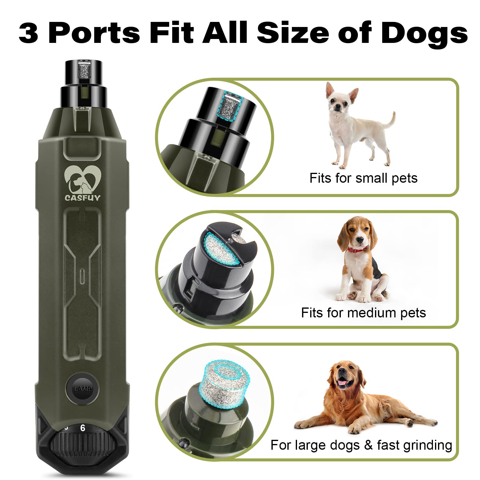 Casfuy rechargeable cordless design with USB charging for portable grooming