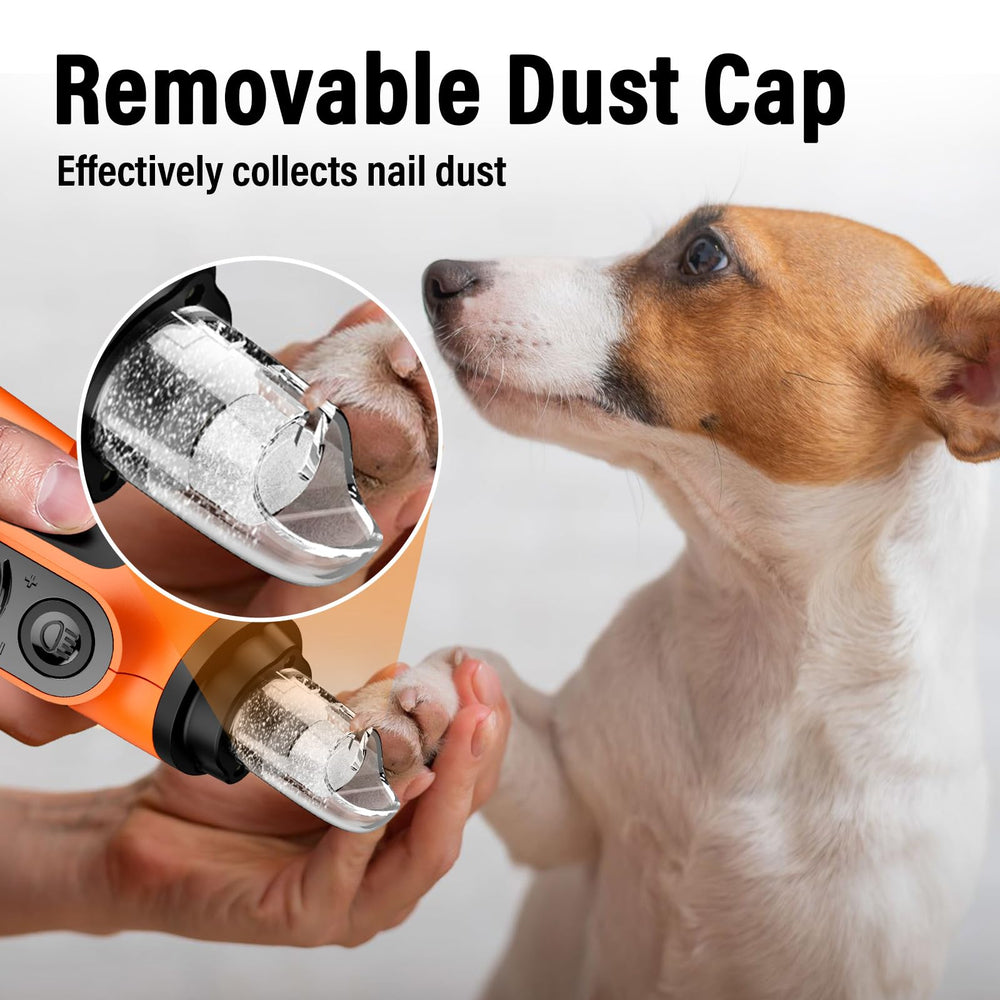 Casfuy rechargeable dog nail grinder with USB charging on the go