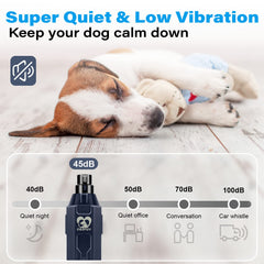 Casfuy whisper-quiet motor ensures calm grooming during home sessions.