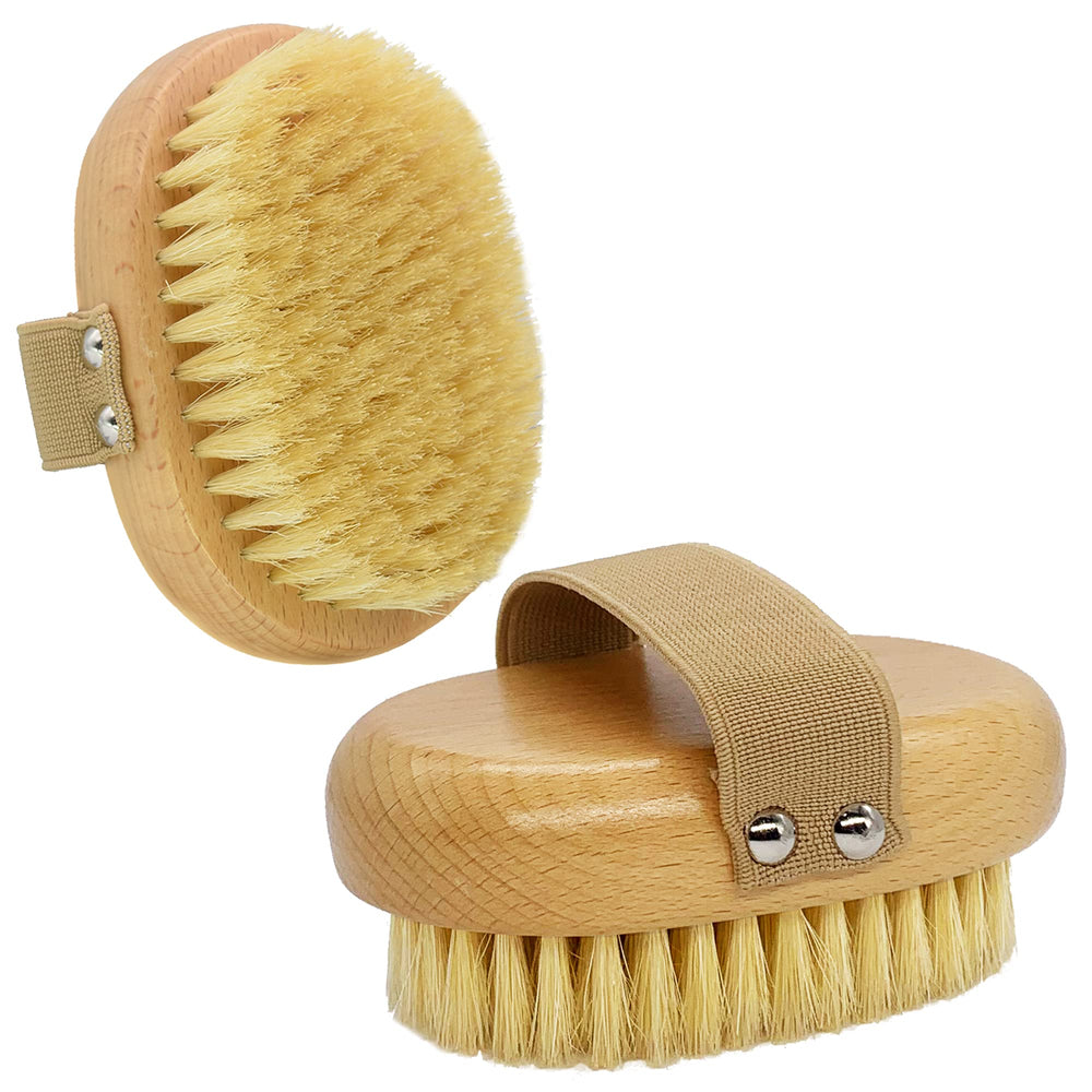 Casidoxi Soft Bristle Pet Brush compact wooden handle for gentle grooming sessions.