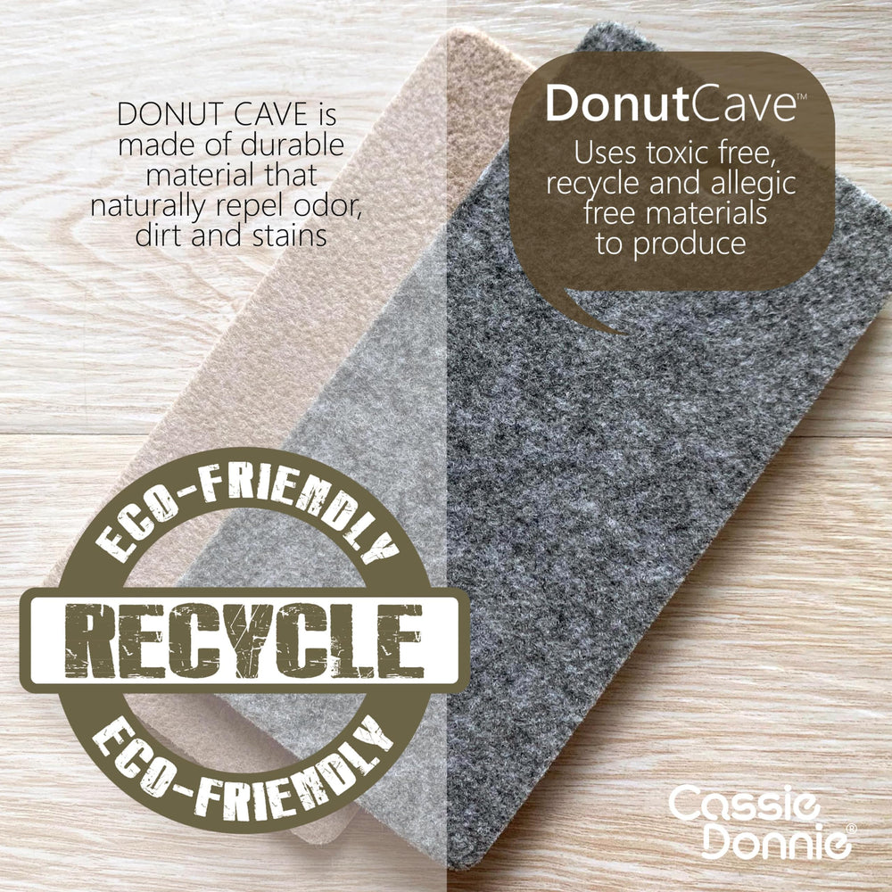 CassieDonnie Donut Cave 2-cat-space illustrates room for two cats to lounge together.