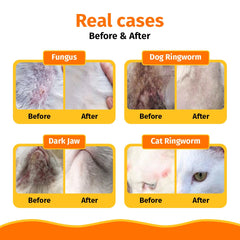 Cassiel pet wound care spray cleaning a minor scratch.