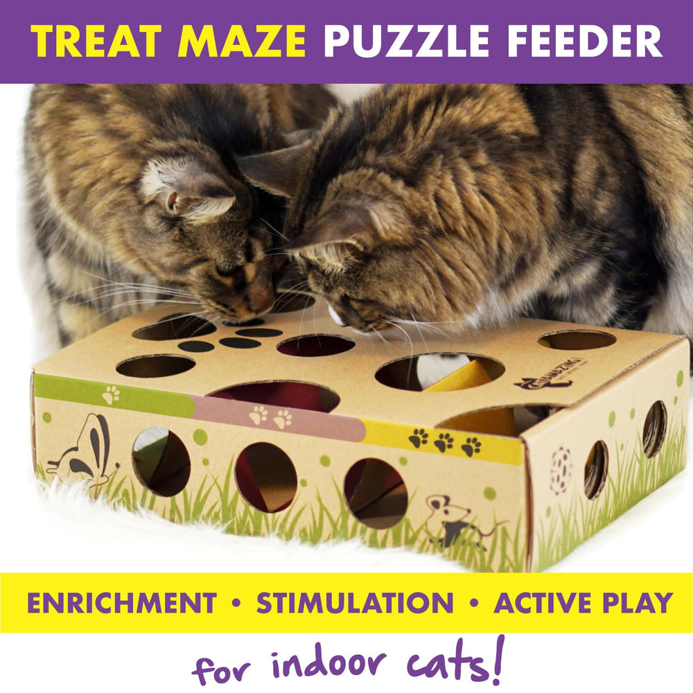 Cat Amazing eco-friendly cardboard material highlights sustainable construction.