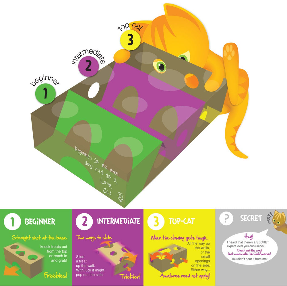 Cat Amazing safe inks with metal-free printing ensures pet safety.
